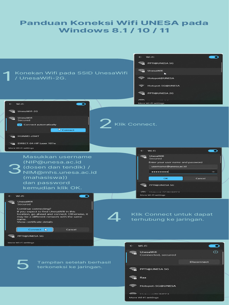 Panduan Koneksi Wifi Pada Windows 8 10 11 Pdf