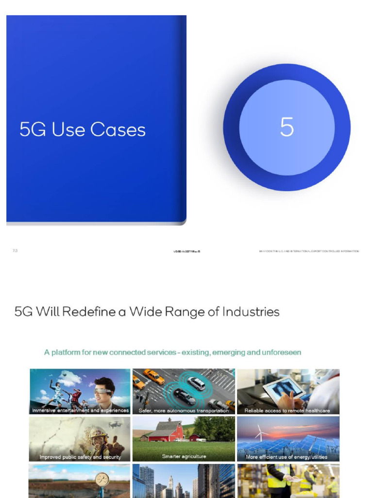 Section V-5G Use Case | PDF