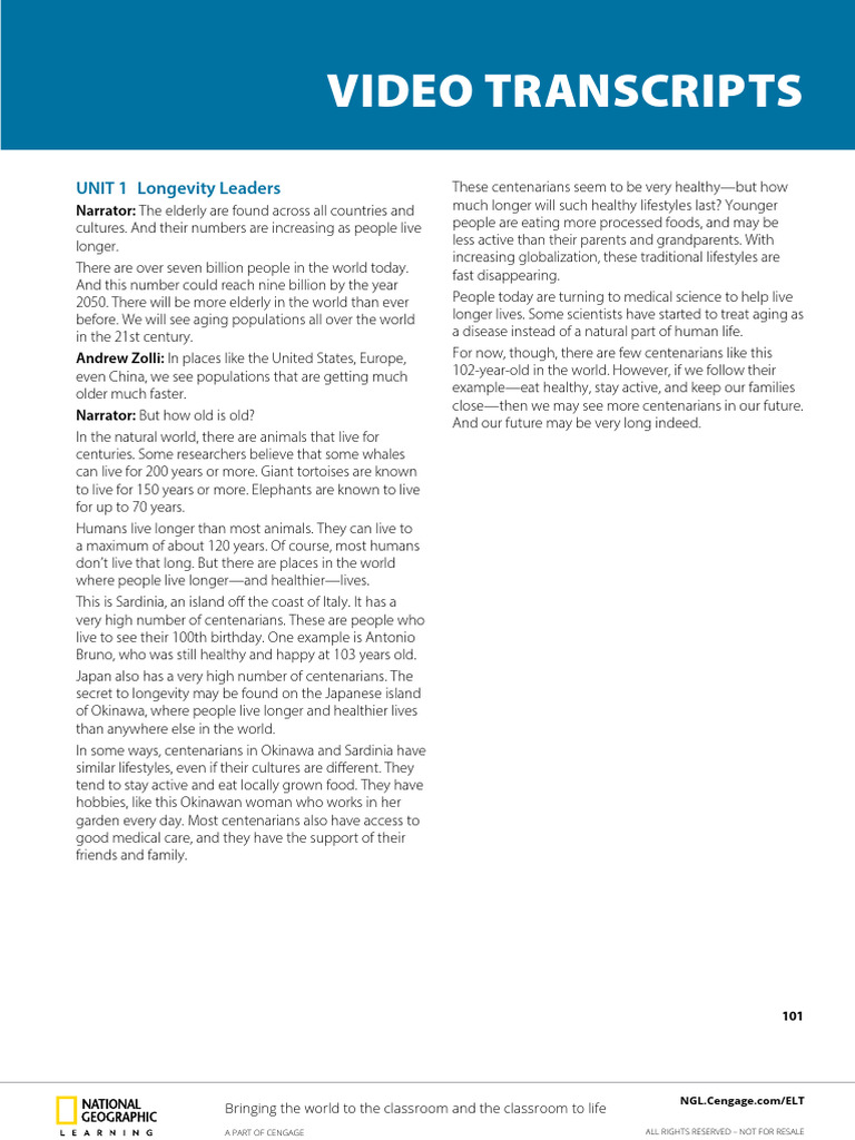 Pathways RW Level 2 Video Scripts | PDF