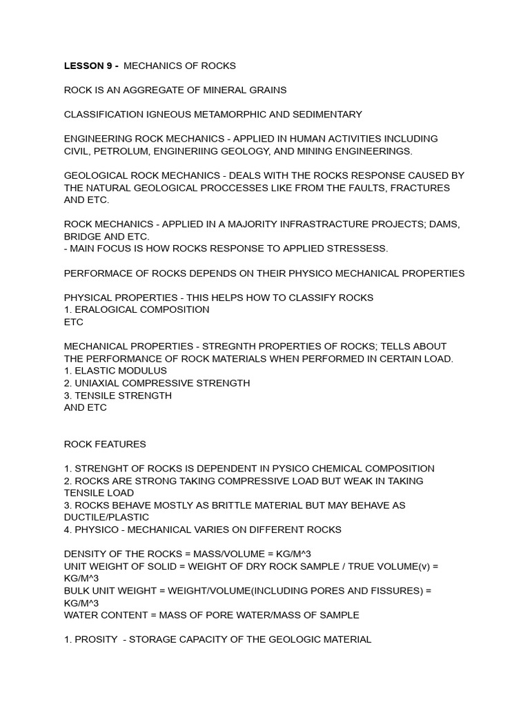 Geology Reviewer For Module 3 | PDF