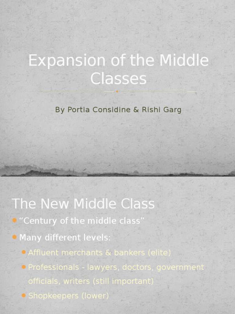 Middle class essay picture