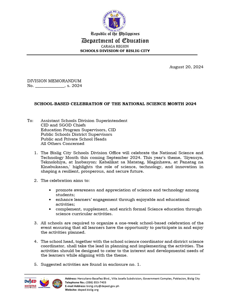 Science Month 2024 | PDF