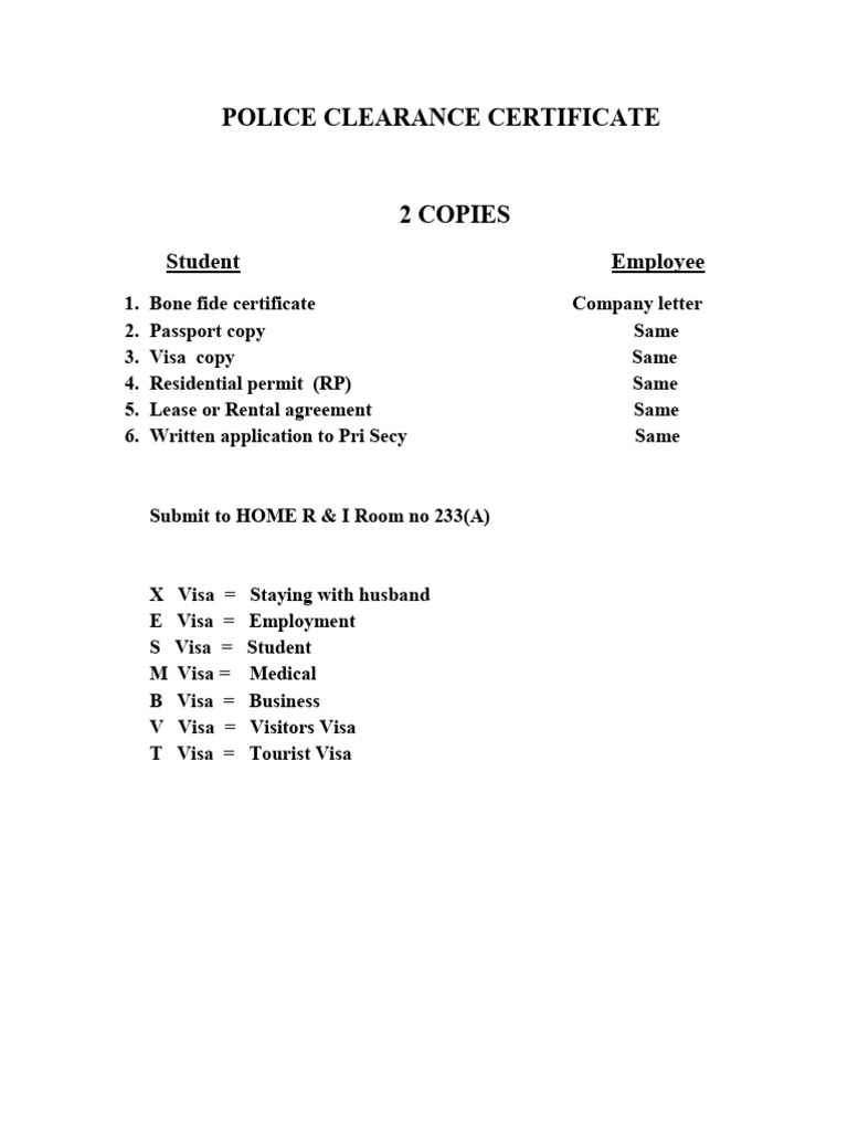 Pcc Application Foreigners Pdf