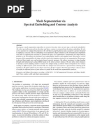 Mesh Segmentation Via Spectral Embedding and Contour Analysis