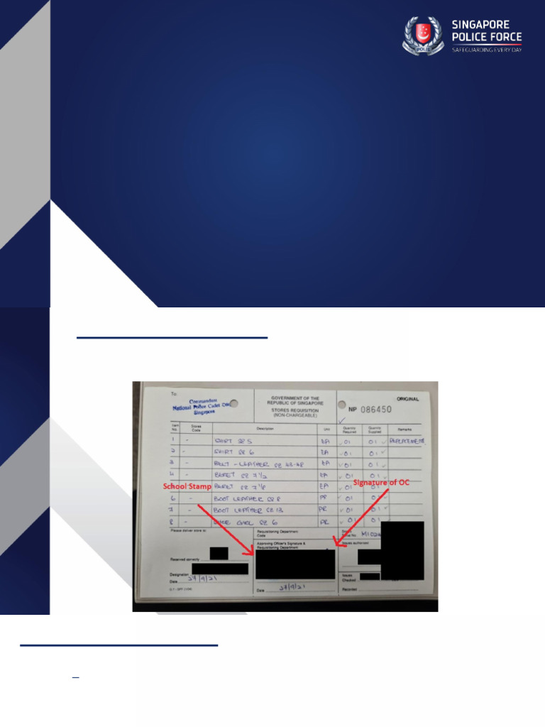 Logistics stores procedures uniform equipping pre reading pdf