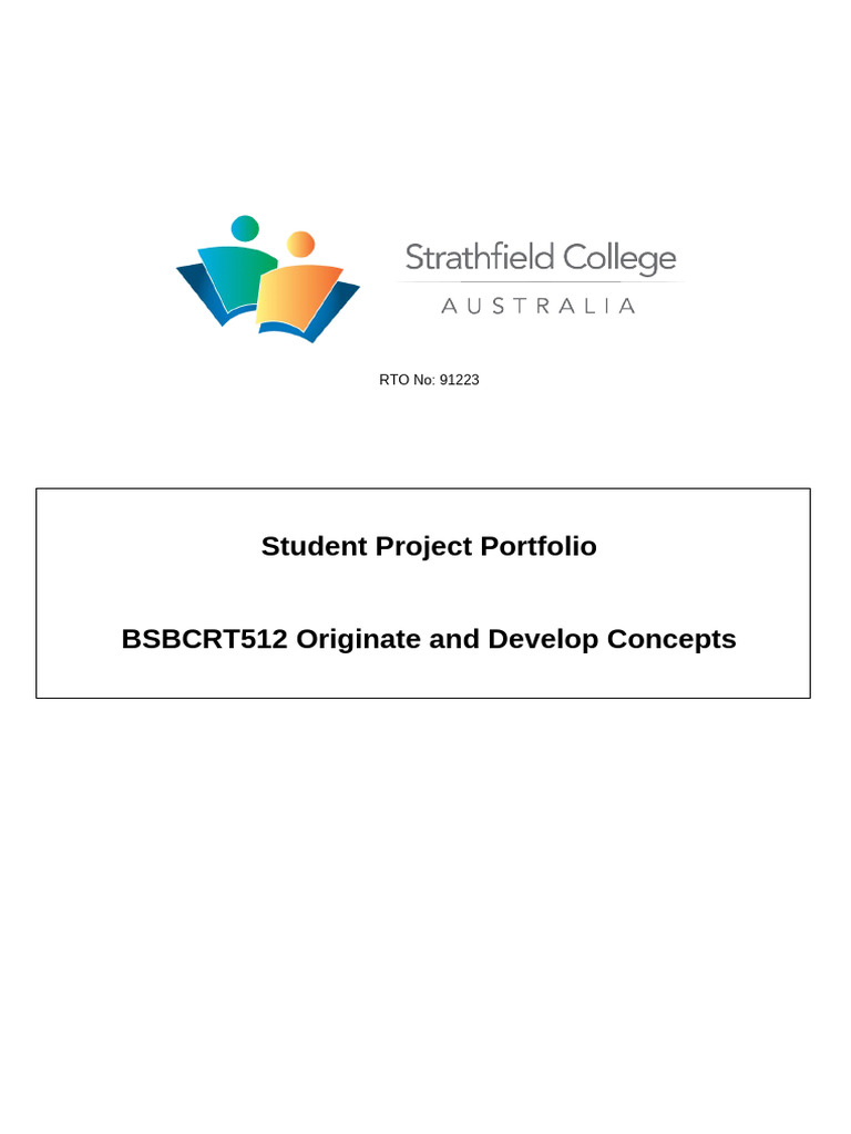 BSBCRT512 Student Project Portfolio SCS2675 James Caldwell | PDF