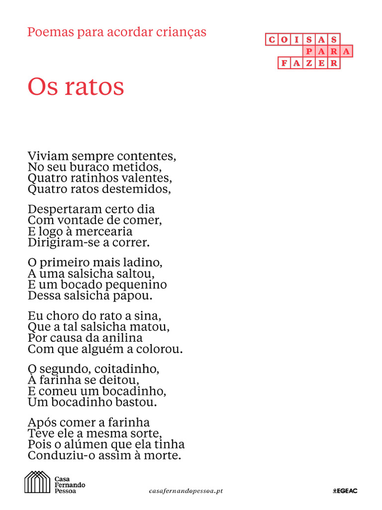 Os Ratos Poema | PDF