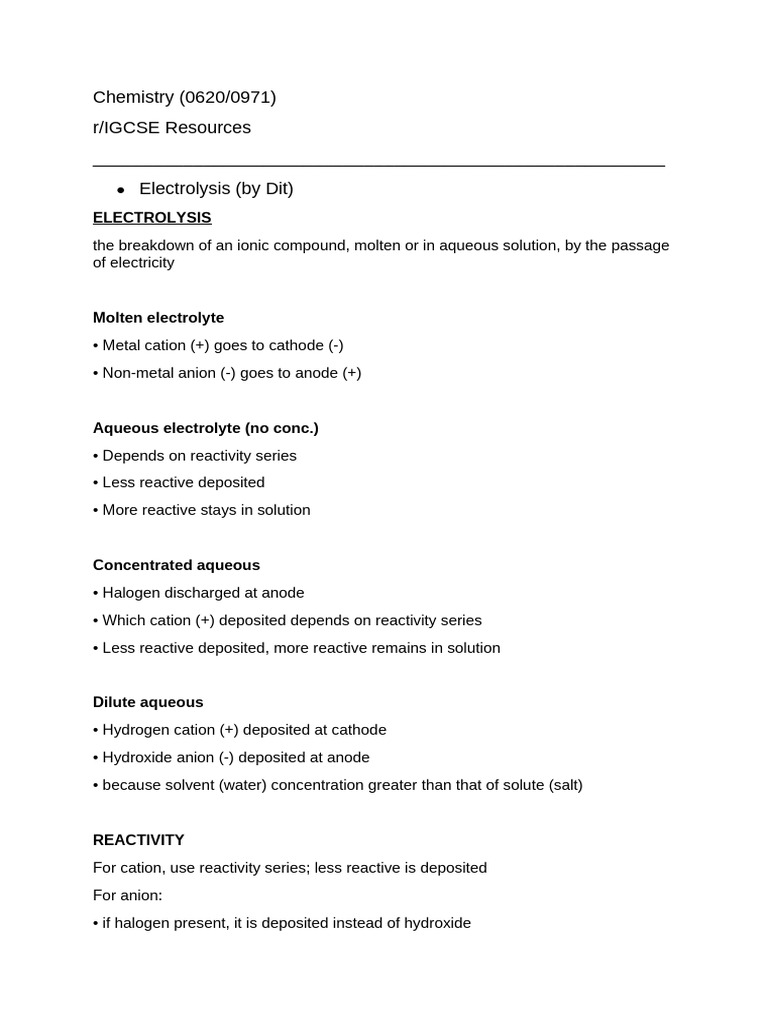 Chemistry Resources Pdf