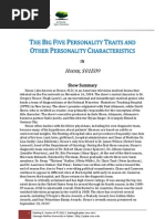 Download Big Five Personality Traits in House MD S01E09 DNR by Starling Hunter SN76882624 doc pdf