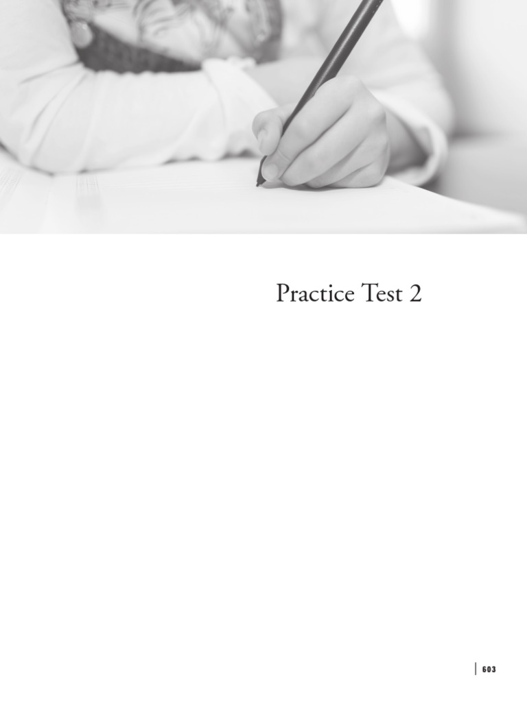 Practice Test 2 With Bubble Sheet | PDF