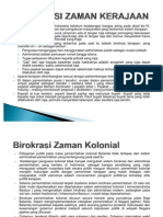 Presentasi 5 (Perkembangan Birokrasi Indonesia Dari Zaman Ke Zaman)