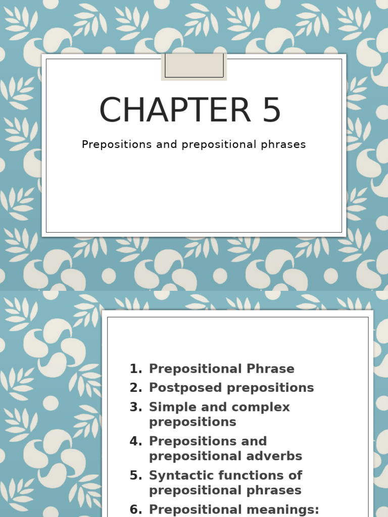 Chapter 5 | PDF