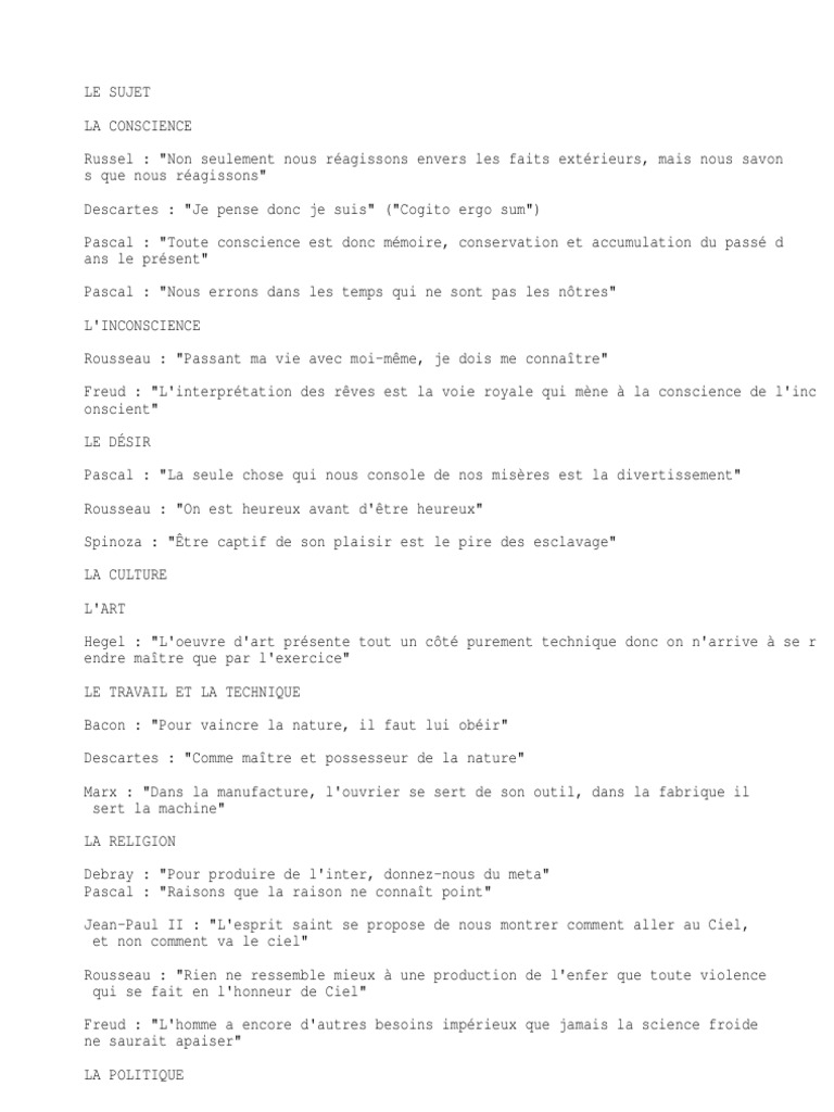 Citations Philo Pdf