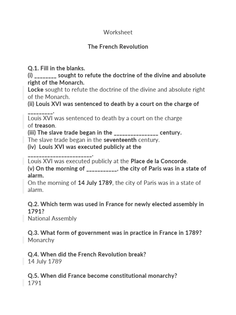 Worksheet Chapter 1 | PDF