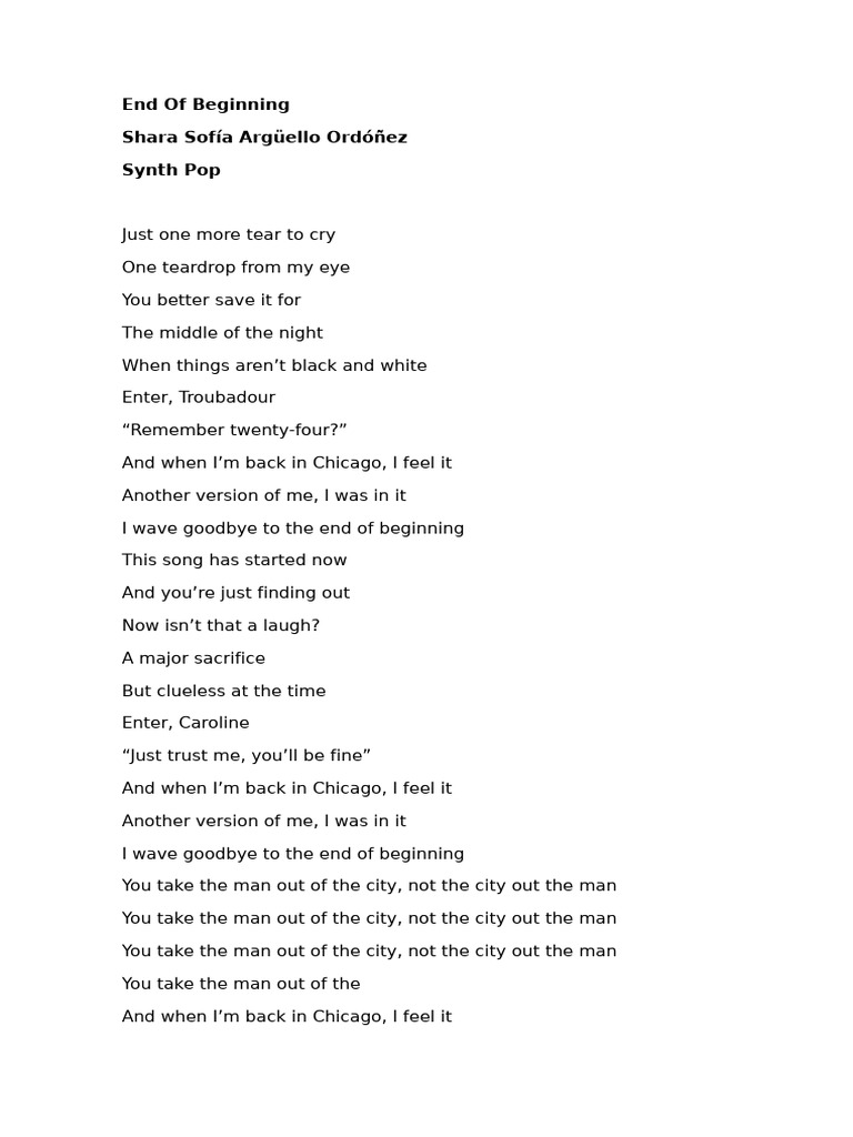 End of beginning pdf