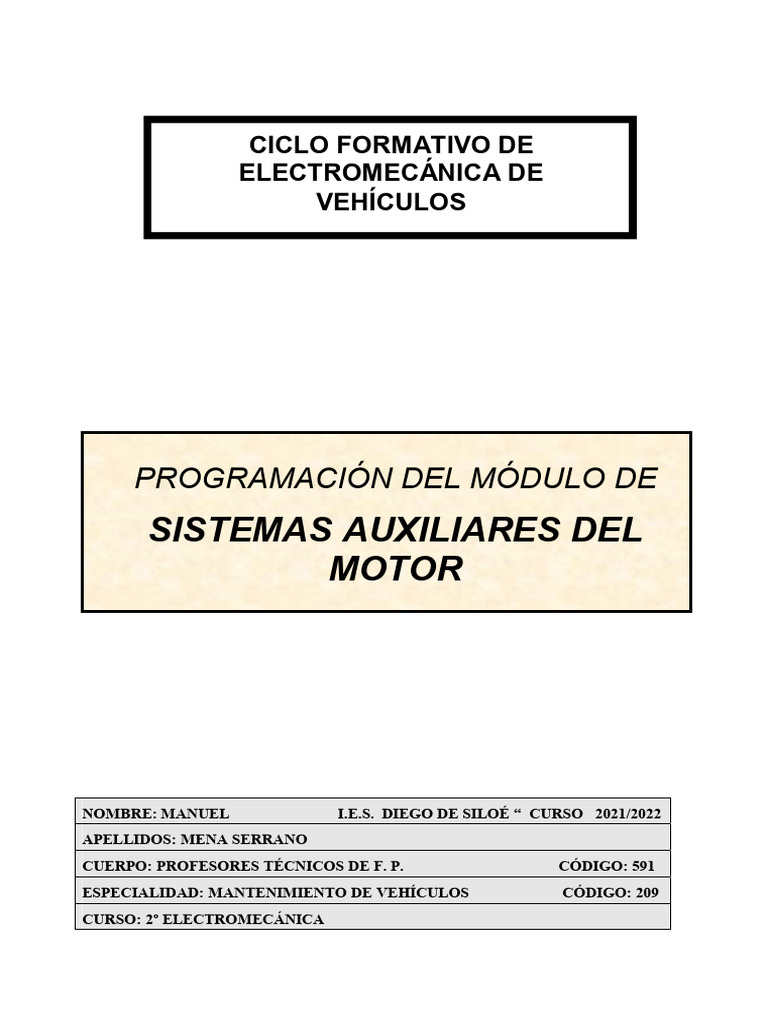 Programacion Sam 2021 22 | PDF
