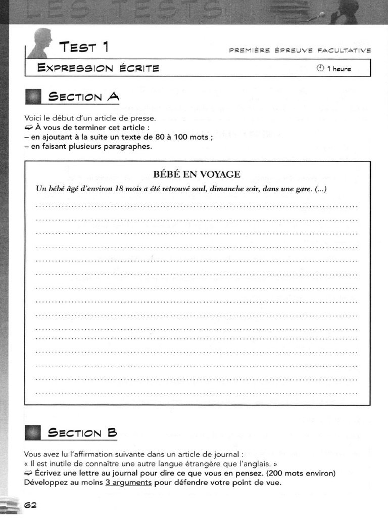 TEF Objectif Reussite EE Et EO | PDF