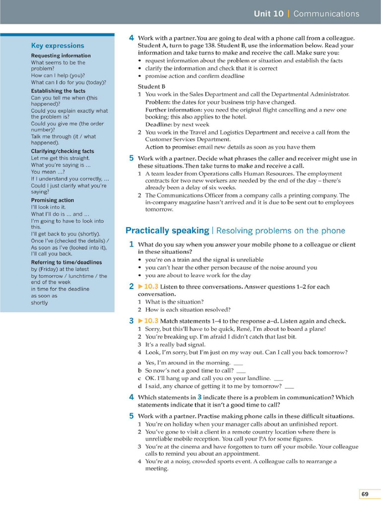 Problems On The Phone | PDF