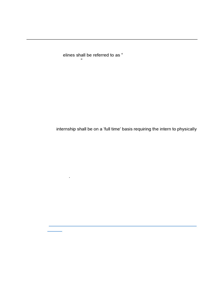 Guidelines For Internship in The Legal Department at Sebi | PDF