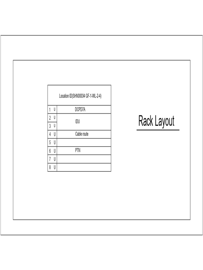 SHN00034 Rack Layout-Model | PDF