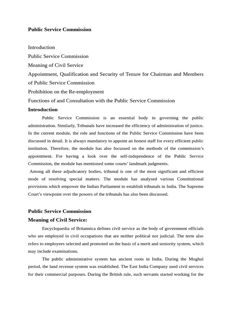 Public Service Commissions | PDF