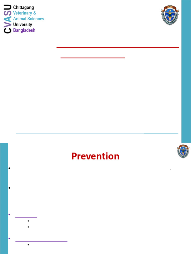 PVM Principles of Disease Control and Prevention-3 | PDF