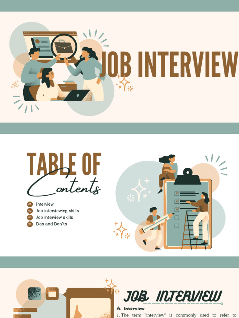 Job Interview Skills Guide | PDF | Job Interview | Self-Improvement