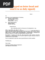FedEx Customs Clearance Authorization Letter | PDF