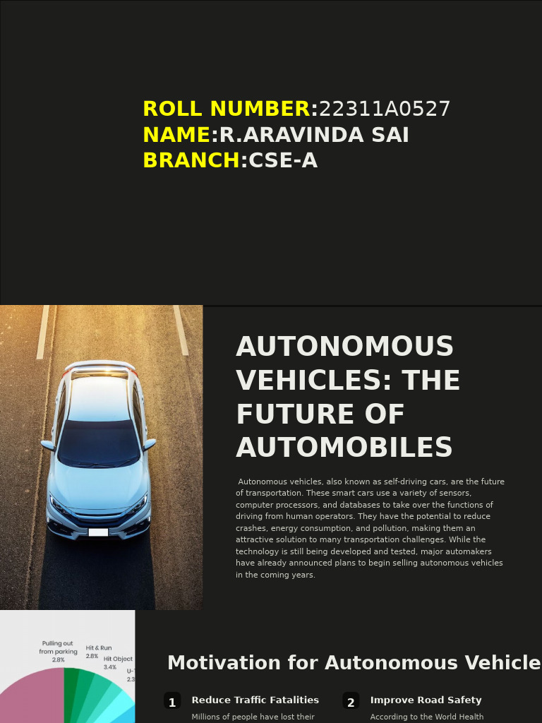 Autonomous Vehicles The Future of Automobiles | PDF