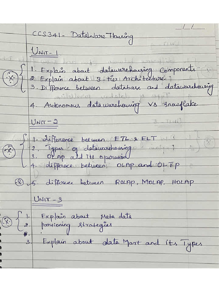 DW Important Questions | PDF