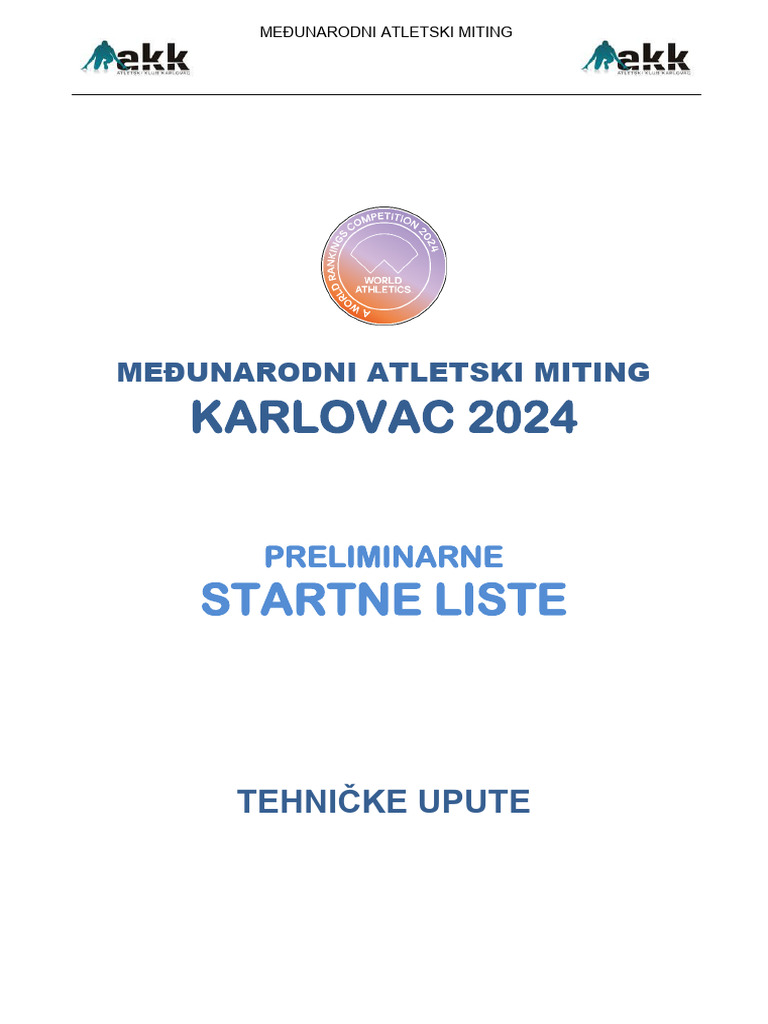Karlovac Miting SL | PDF