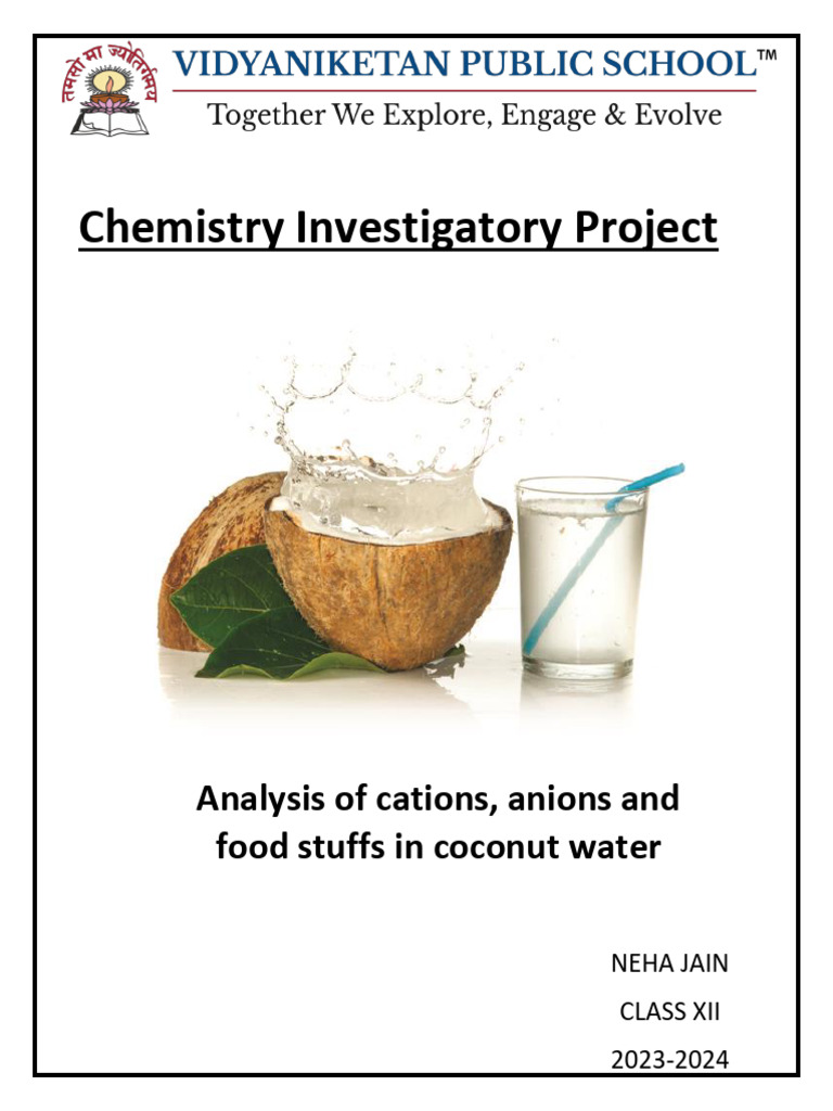Chemistry Investigatory Project Final | PDF
