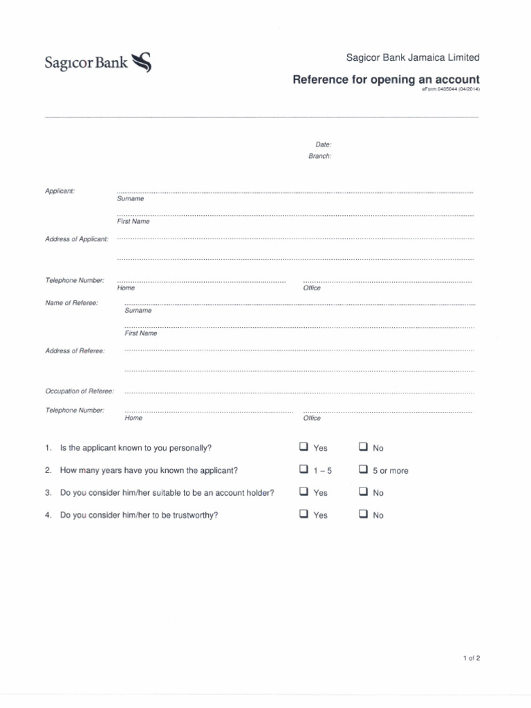 Reference Form Col0001 | PDF
