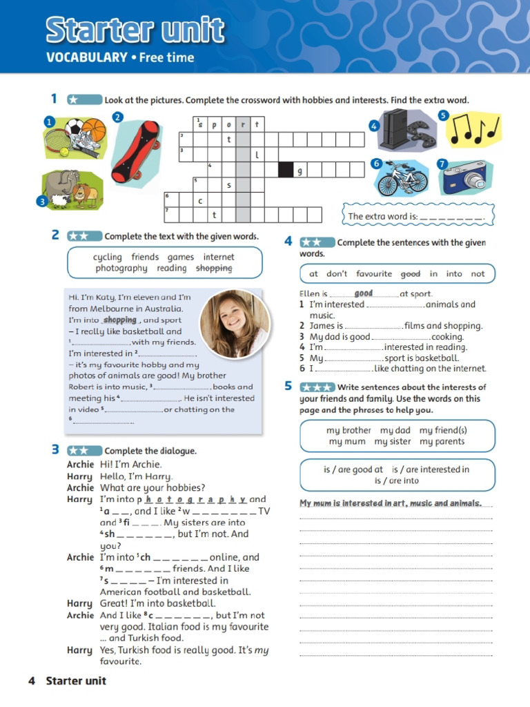 Unit 1 - Free Time | PDF
