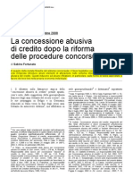 Fortunato Concessione Abusiva Di Credito