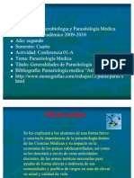 Generalidades de Parasitología Médica