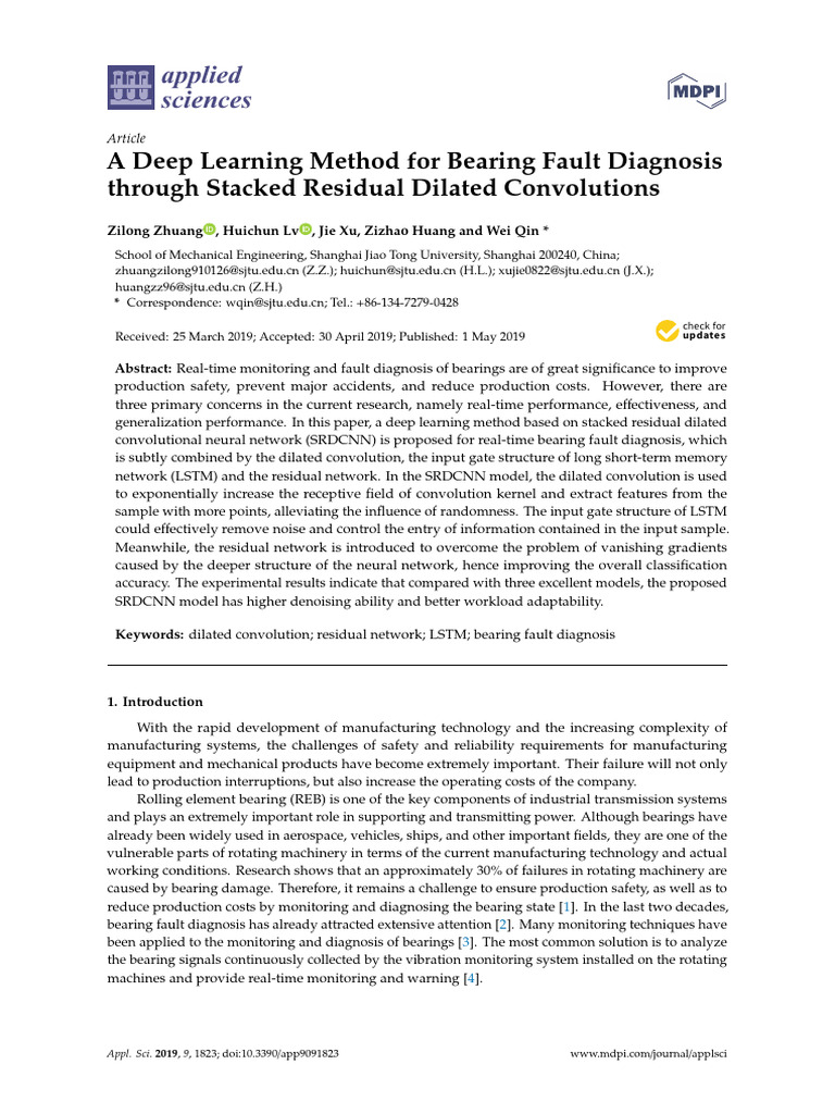 A Deep Learning Method For Bearing Fault Diagnosis Through Stacked ...