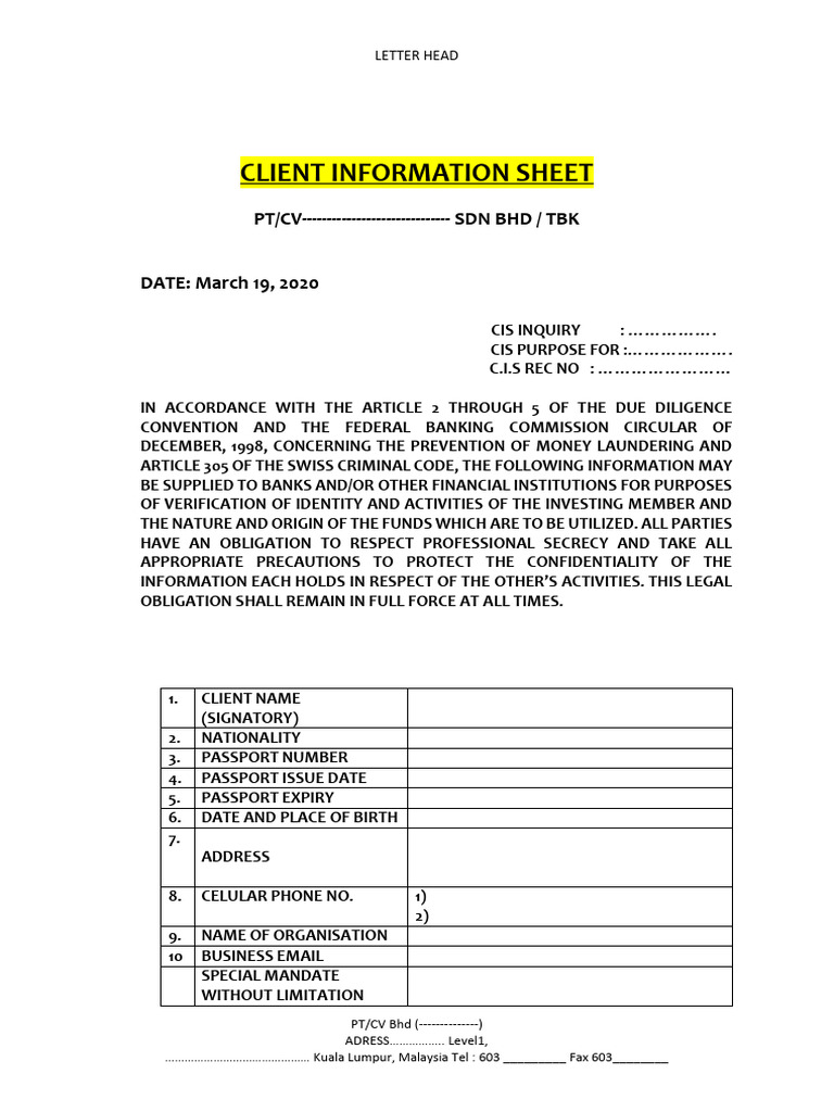 DRAFT C.I.S PLAIN-2 Revisi | PDF