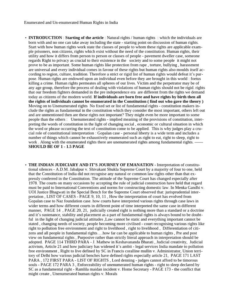 Human Rights Pdf Supreme Court Of India Human Rights