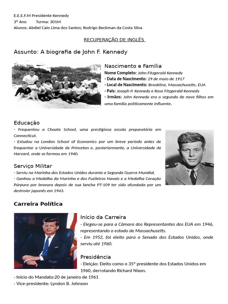 Presidente Kennedy | PDF