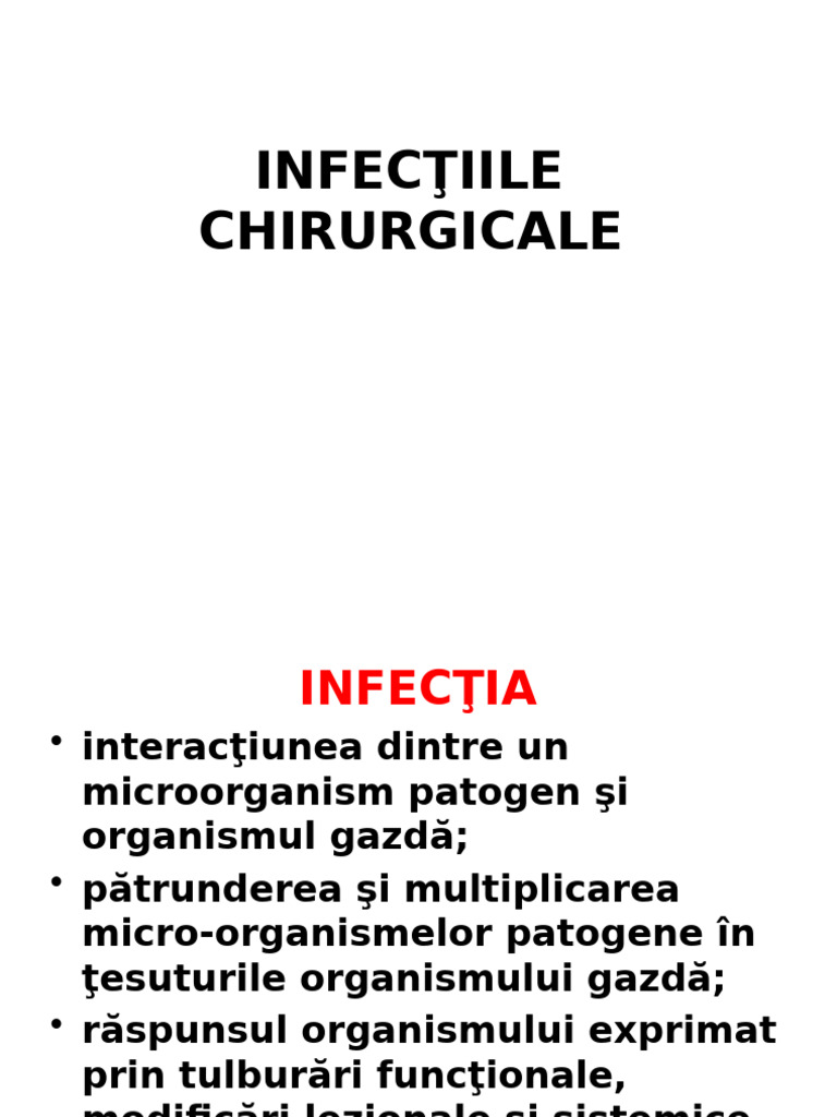 Curs 3 INFECTIILE CHIRURGICALE | PDF