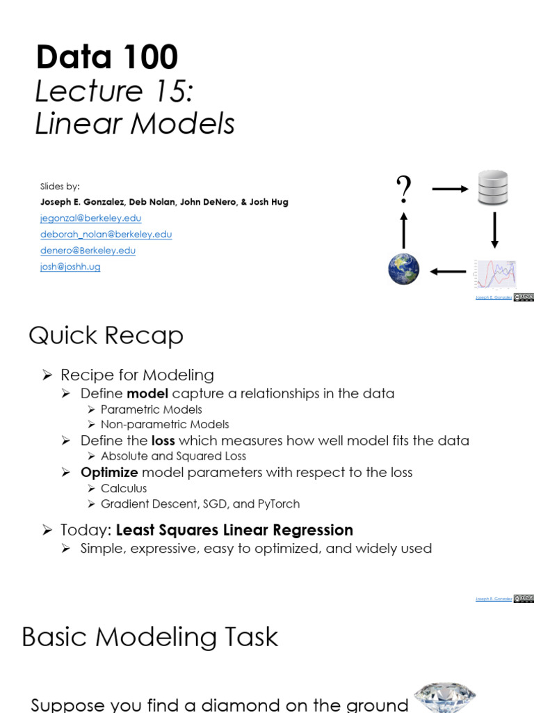 15-Linear Models v2 | PDF