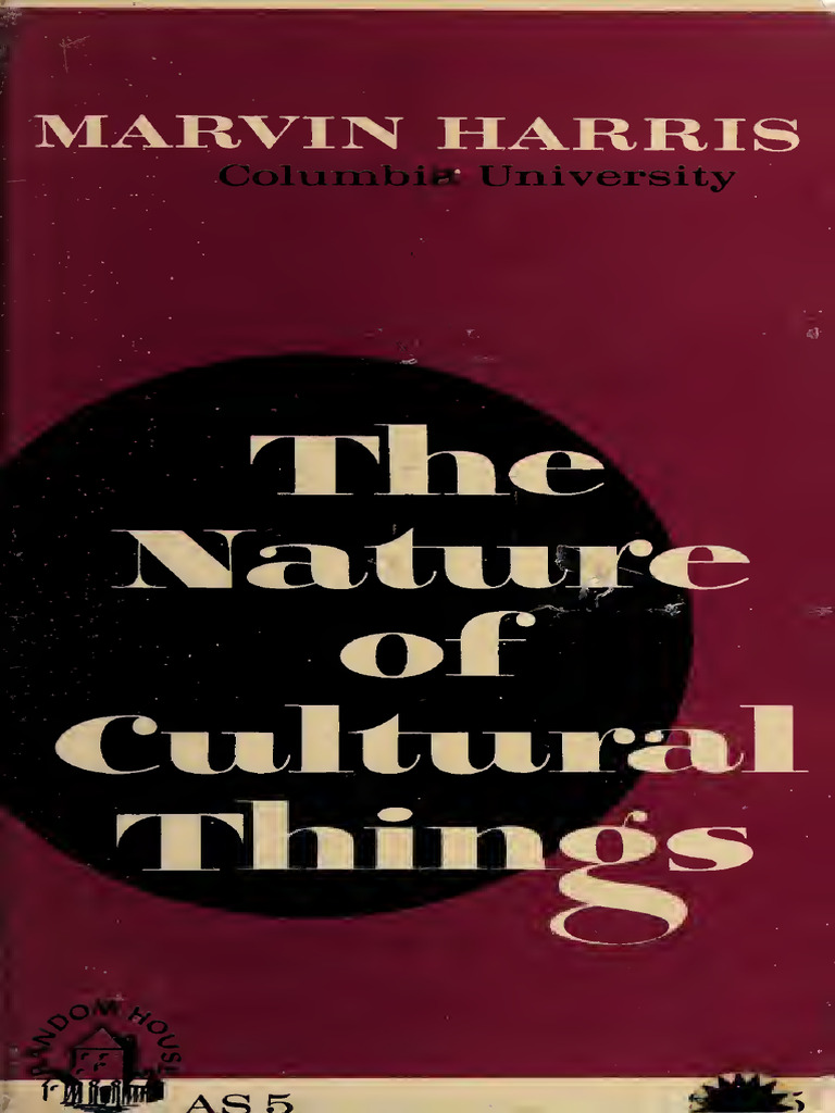 The Nature Of Cultural Things Marvin Harris Portadas Photo Inspiration
