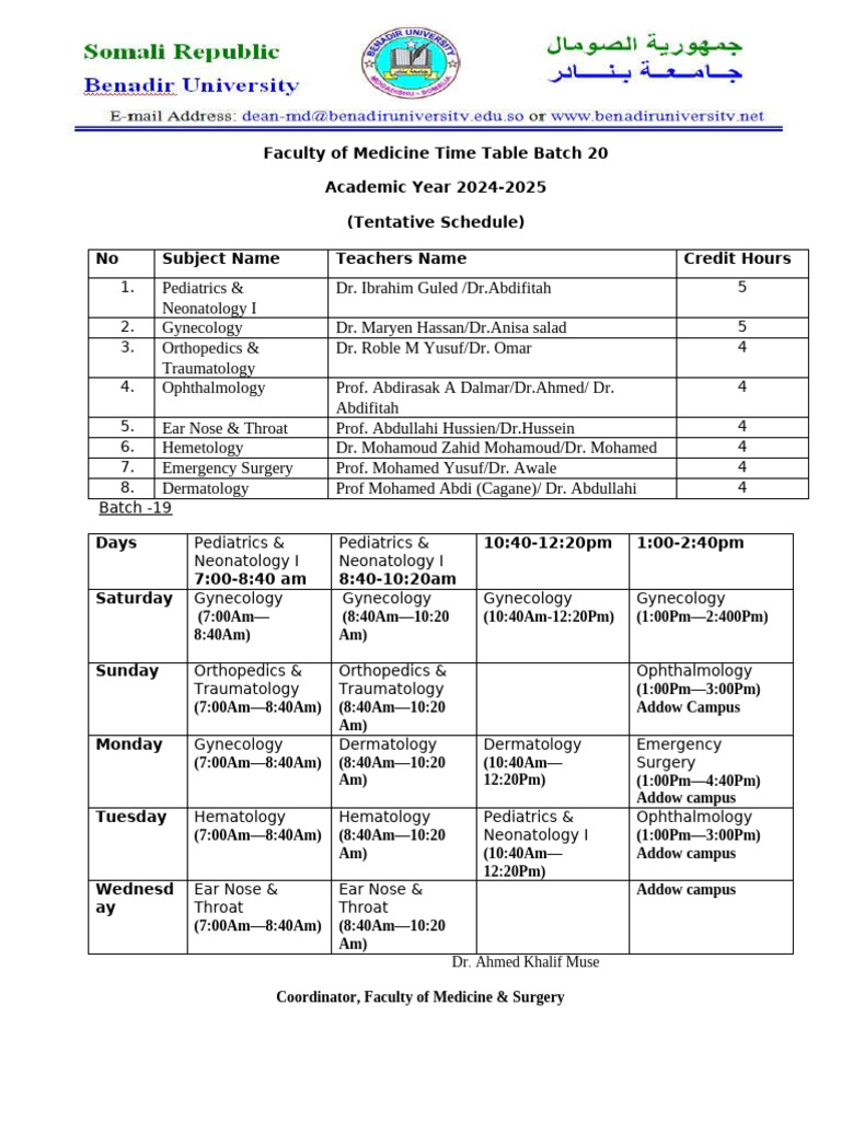 time-table-b-20-semester-i-2024-2025-pdf