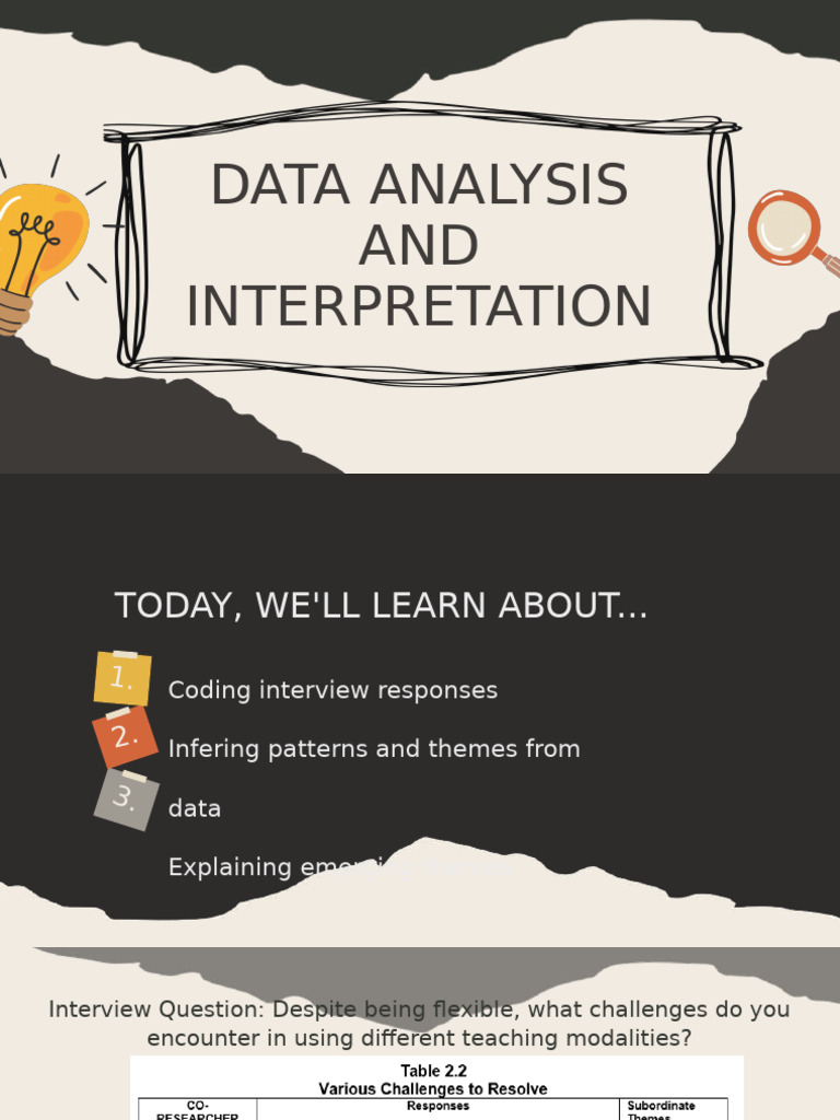 Data Analysis and Interpretation | PDF