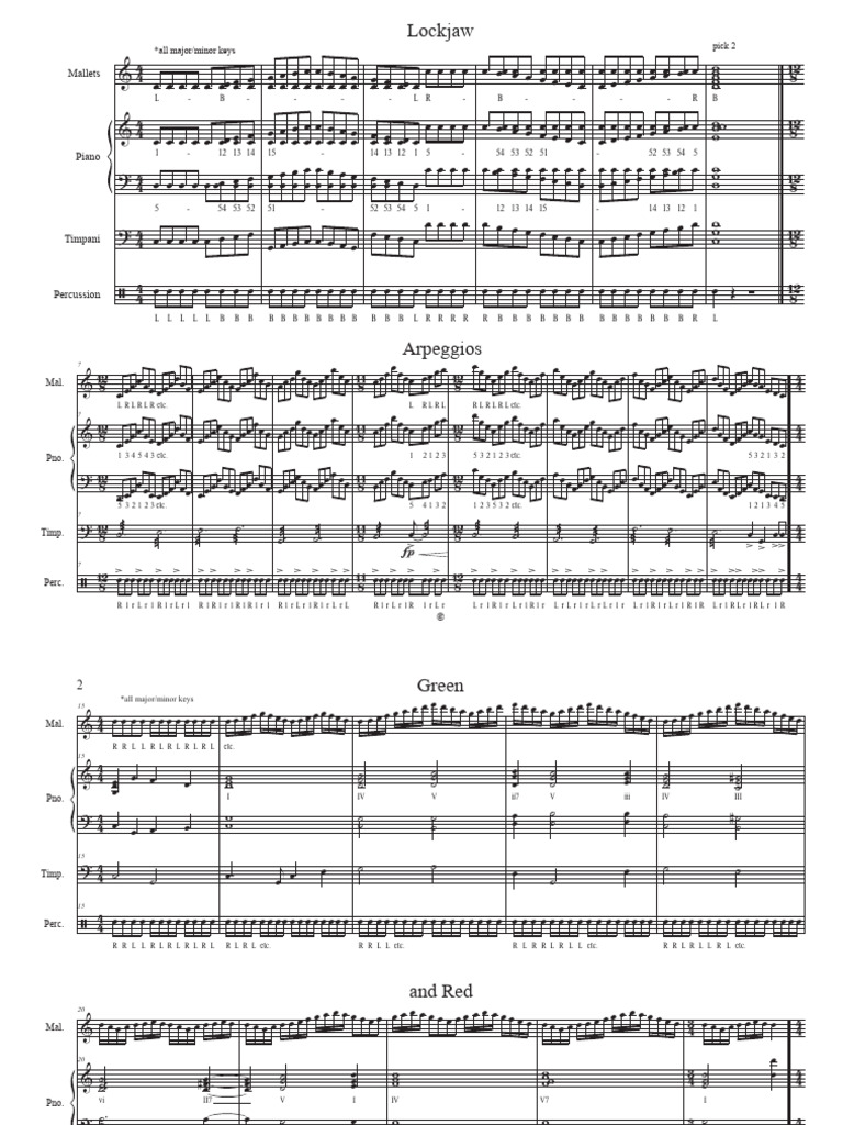 Warm-Up Packet - Score | PDF