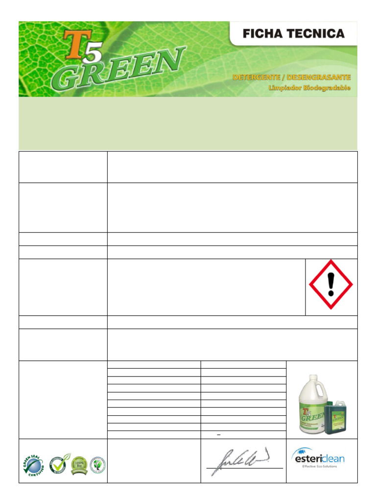 F.T. T5 GREEN SGA | PDF