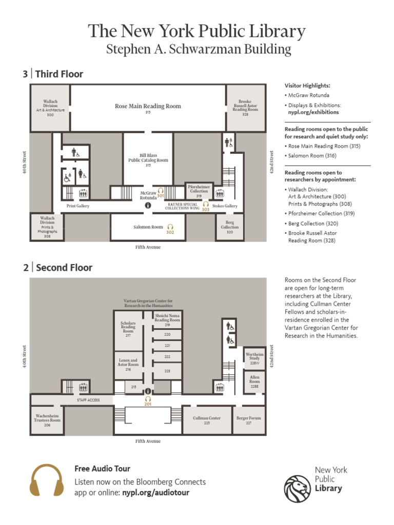 NYPL Schwarzman Building Floor Plan | PDF