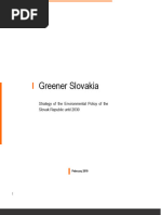 Greener Slovakia-Strategy of The Environmental Policy of The Slovak Republi