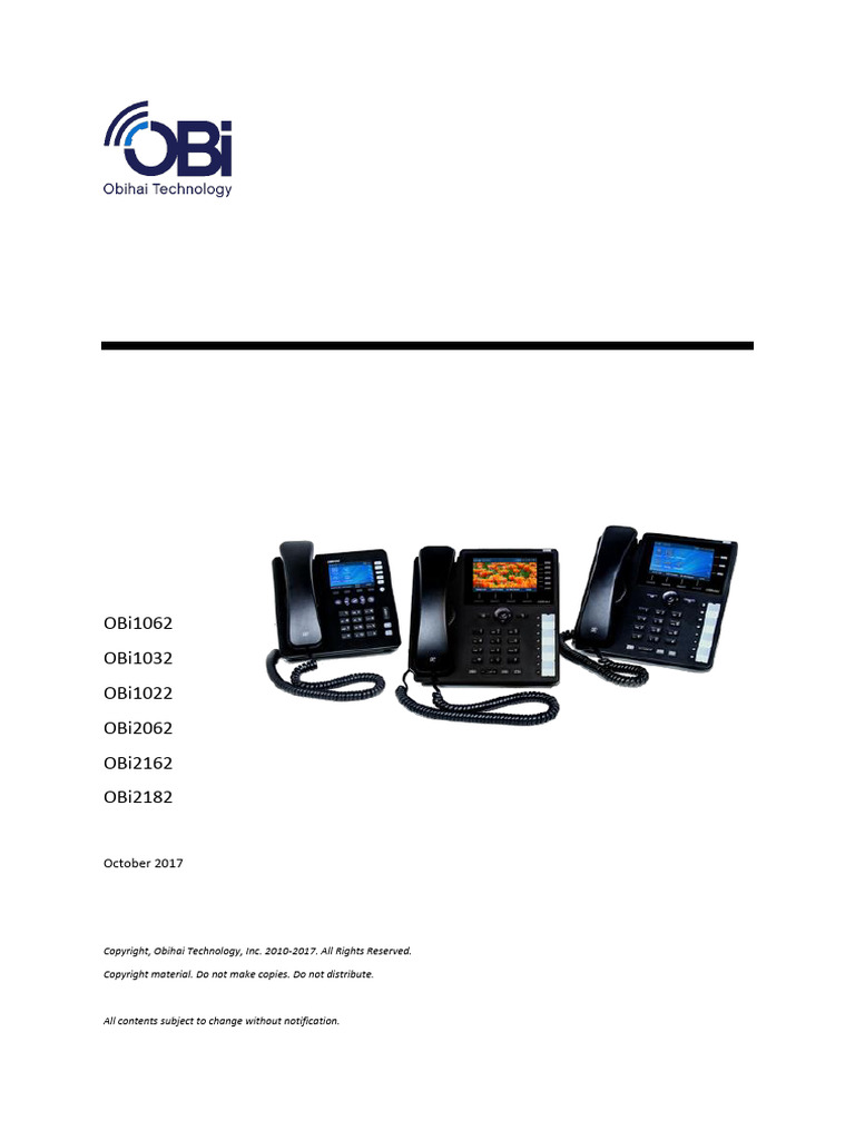 OBi Phone Admin Guide | PDF